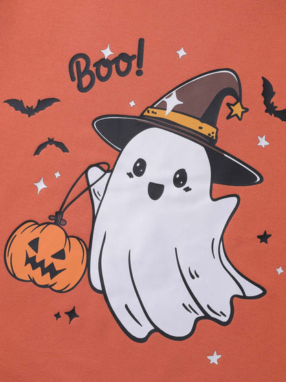 Cozy Hauntings Stretchy Hem Sweatshirt