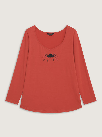 Supersoft Spider Embroidery T-Shirt