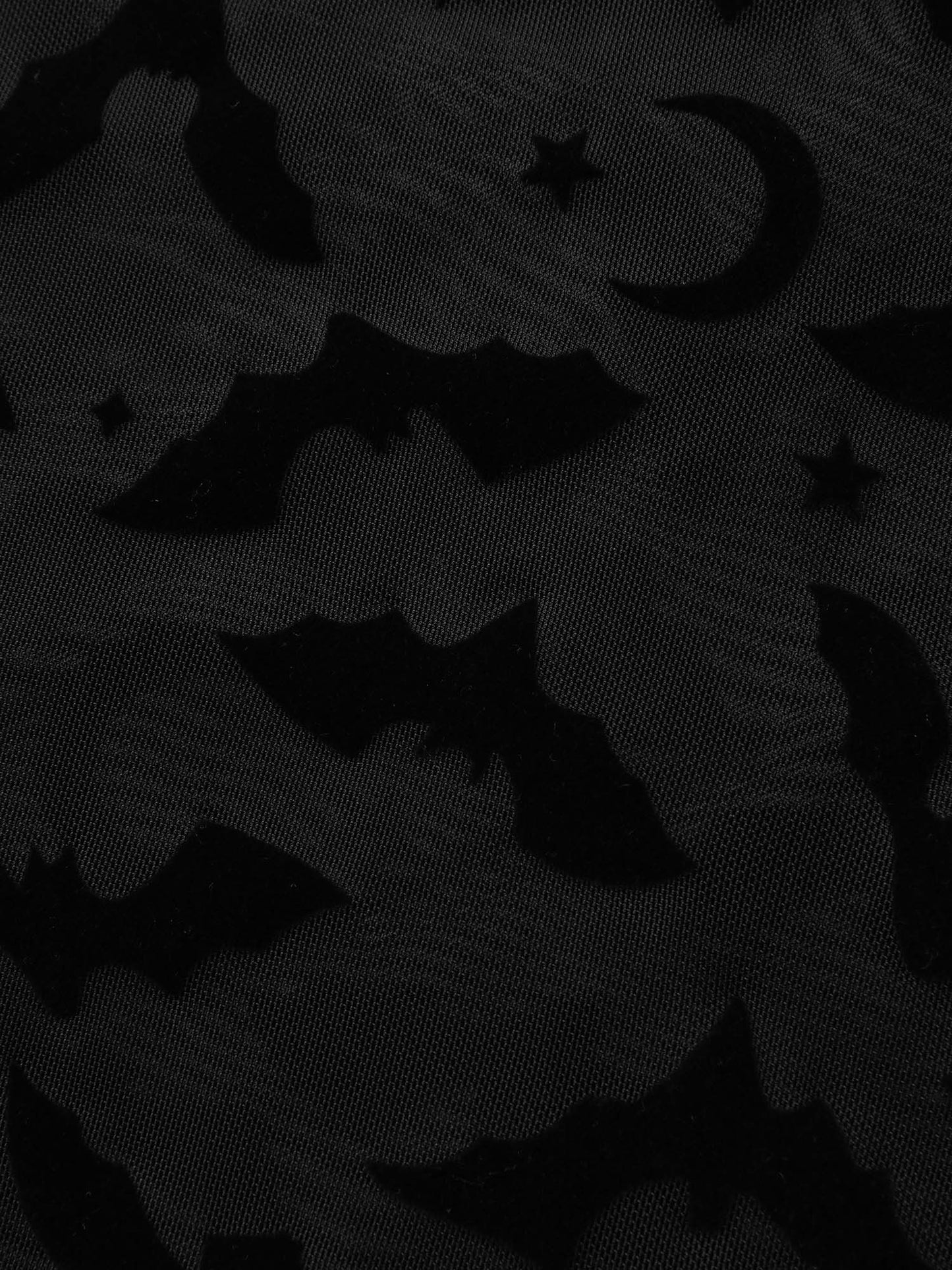 Bat Flocked Mesh Ruffled Sleep Dress