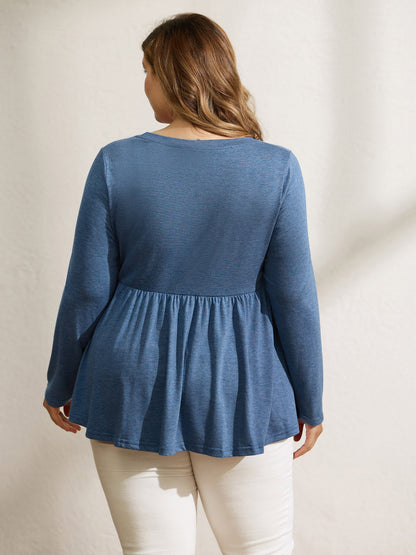 Supersoft Bowknot Cut-Out Knit Top