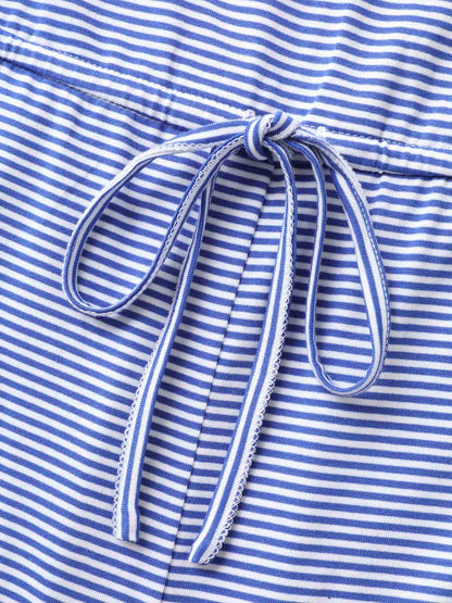 Stripe Print Stretchy Hem Cami Jumpsuit