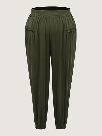 Ruffled Inclusive Jogger Pants