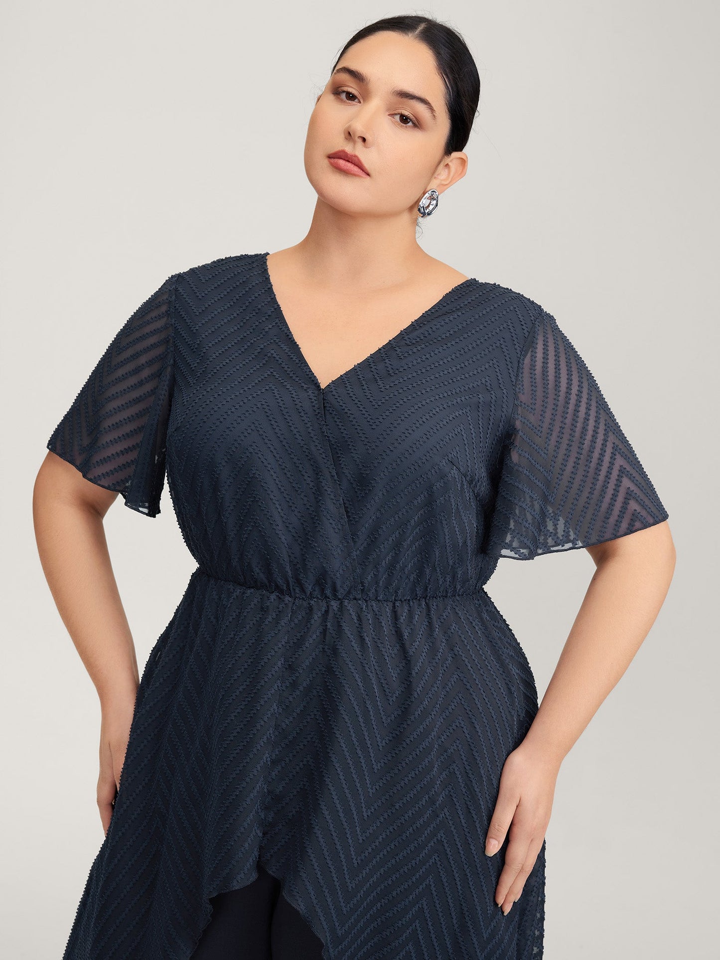 2-in-1 Tummy-Friendly Ruffled Jumpsuit