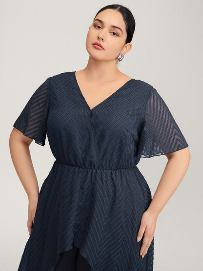 2-in-1 Tummy-Friendly Ruffled Jumpsuit