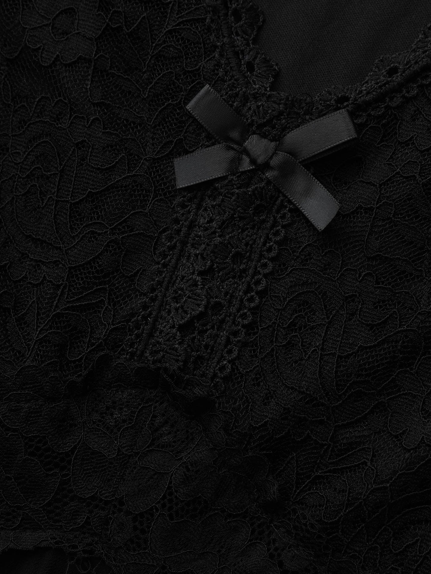 Lace Trim Waist Cut-Out Sleep Dress