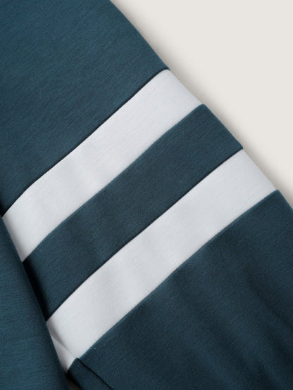Supersoft Stripe Sleeve Contrast Sweatshirt