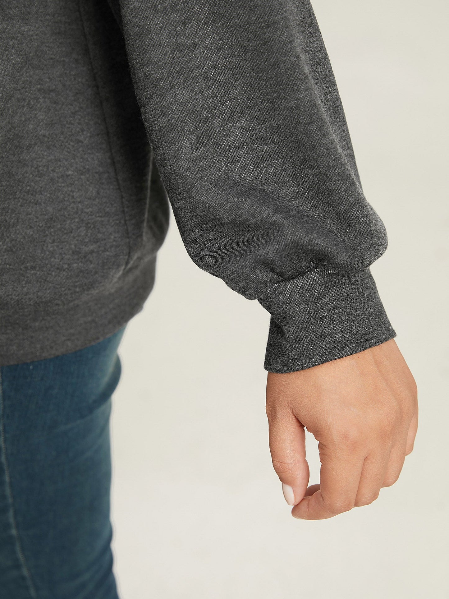 Lapel Collar Zip-Front Pockets Jacket