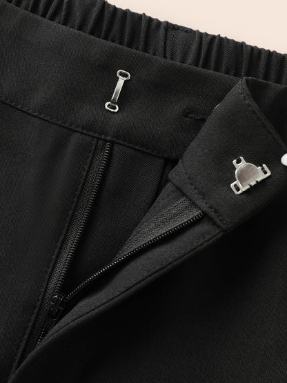 Mid Pleated Rise Belted Pants