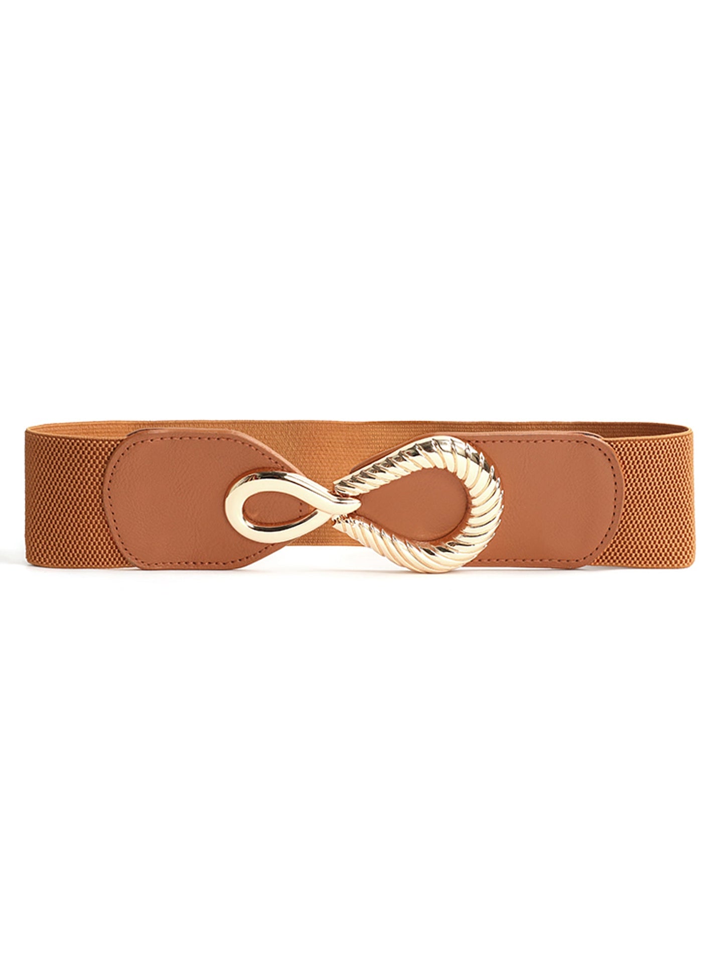 Metal Buckle Wide-Strap Belt