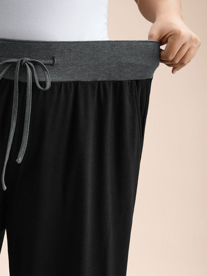 Color-Block Drawstring Lounge Bottoms