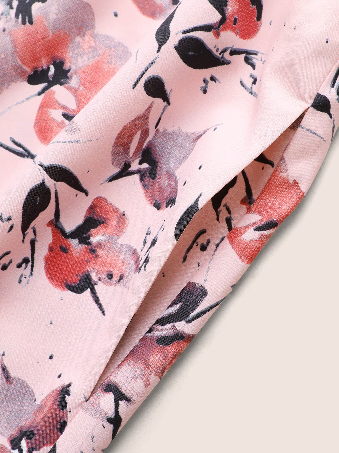 Halter Neck Floral Patchwork Midi Dress