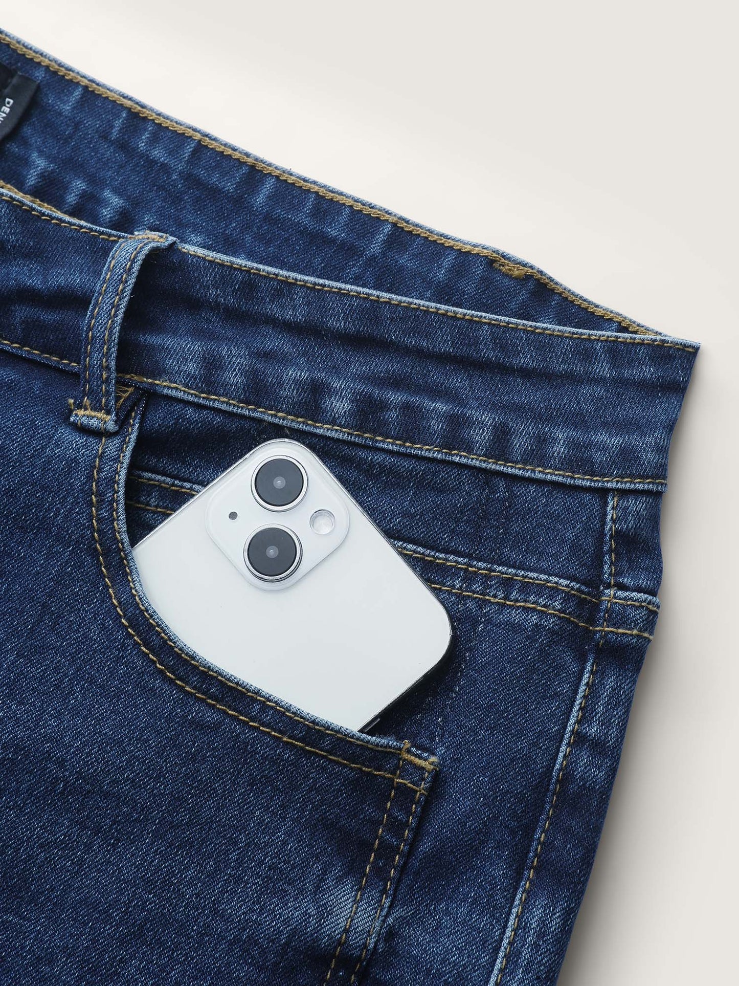 Stretchy Mid-Rise Bootcut Jeans