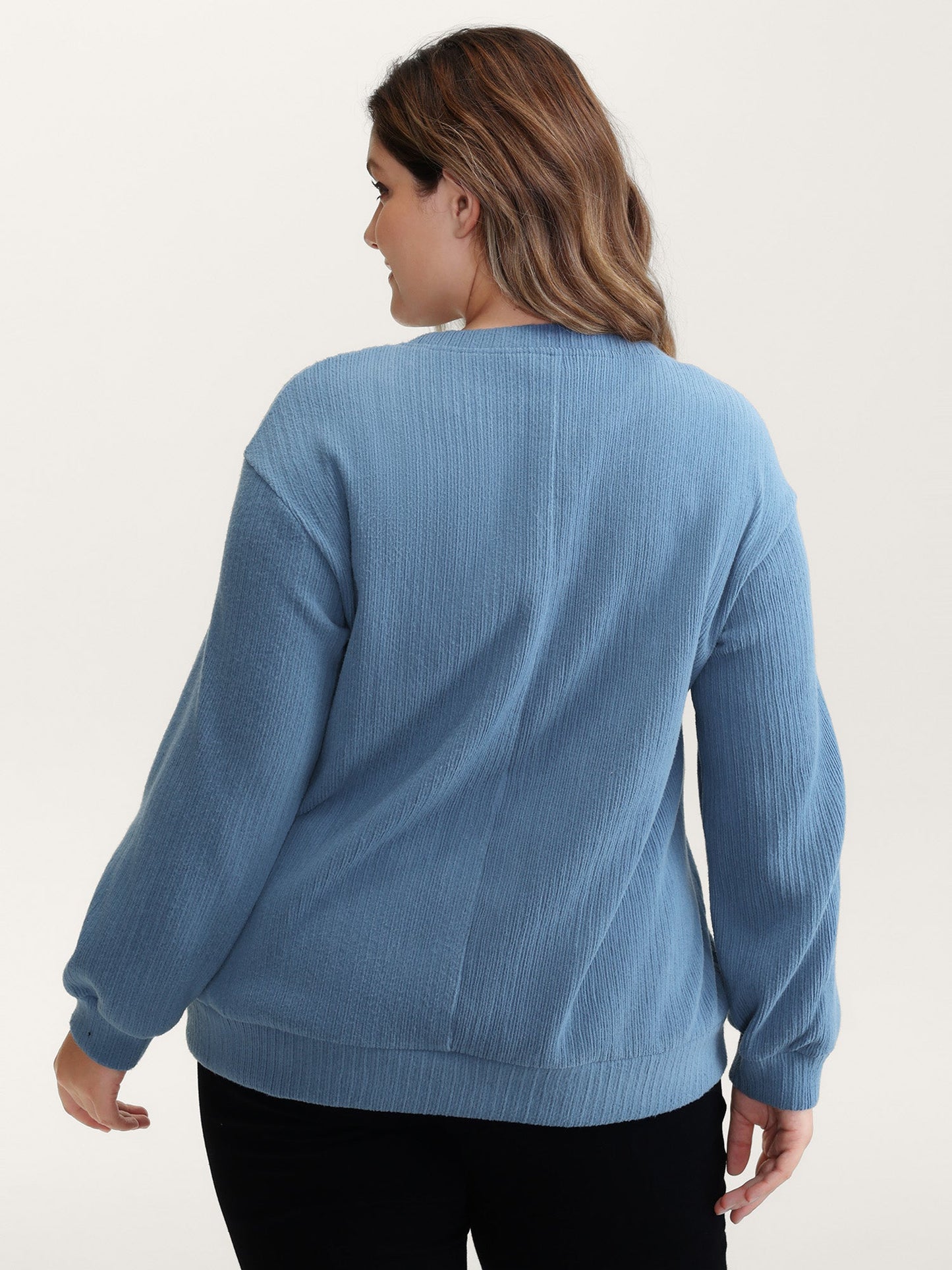 Swan Embroidered Pattern Relaxed-Fit Sweatshirt