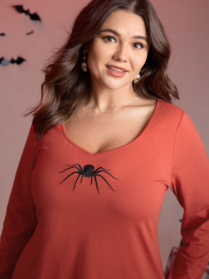 Supersoft Spider Embroidery T-Shirt
