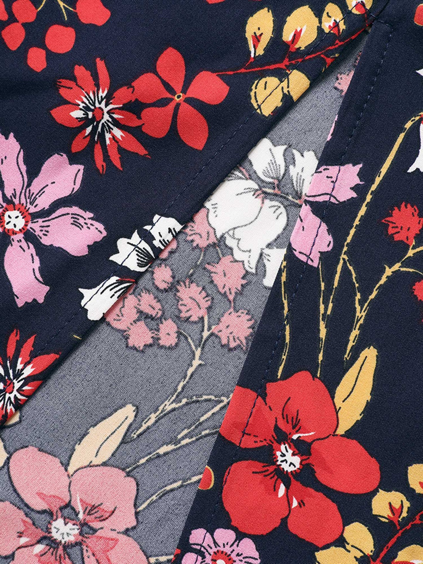 Floral Print Split Hem Sleeveless Dress