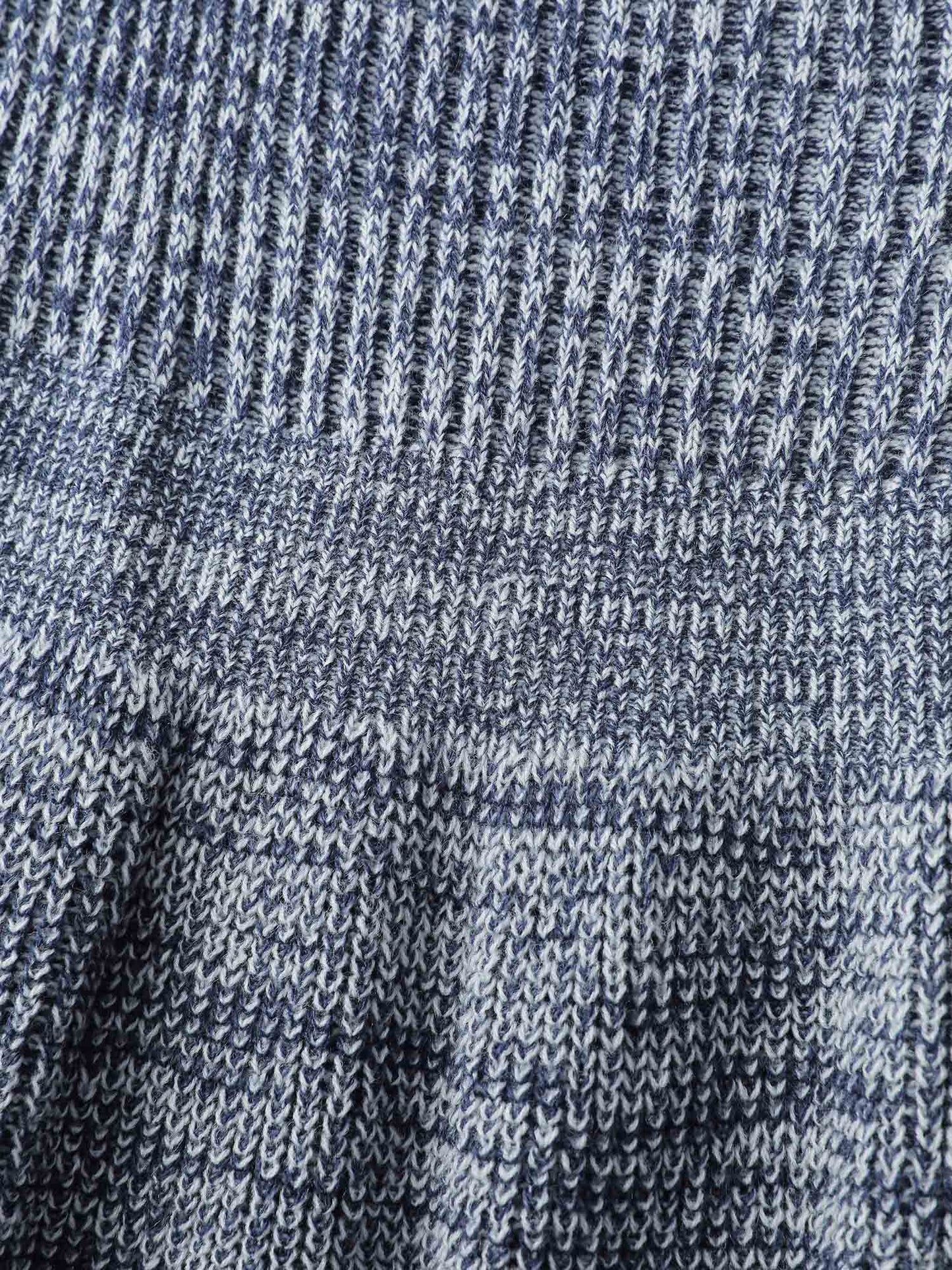 Floral Jacquard Print Mixed Yarn Knit Midi Dress