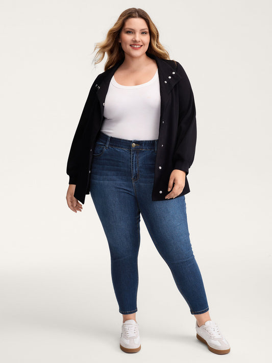 Stretchy Mid-Rise Skinny-Fit Jeans