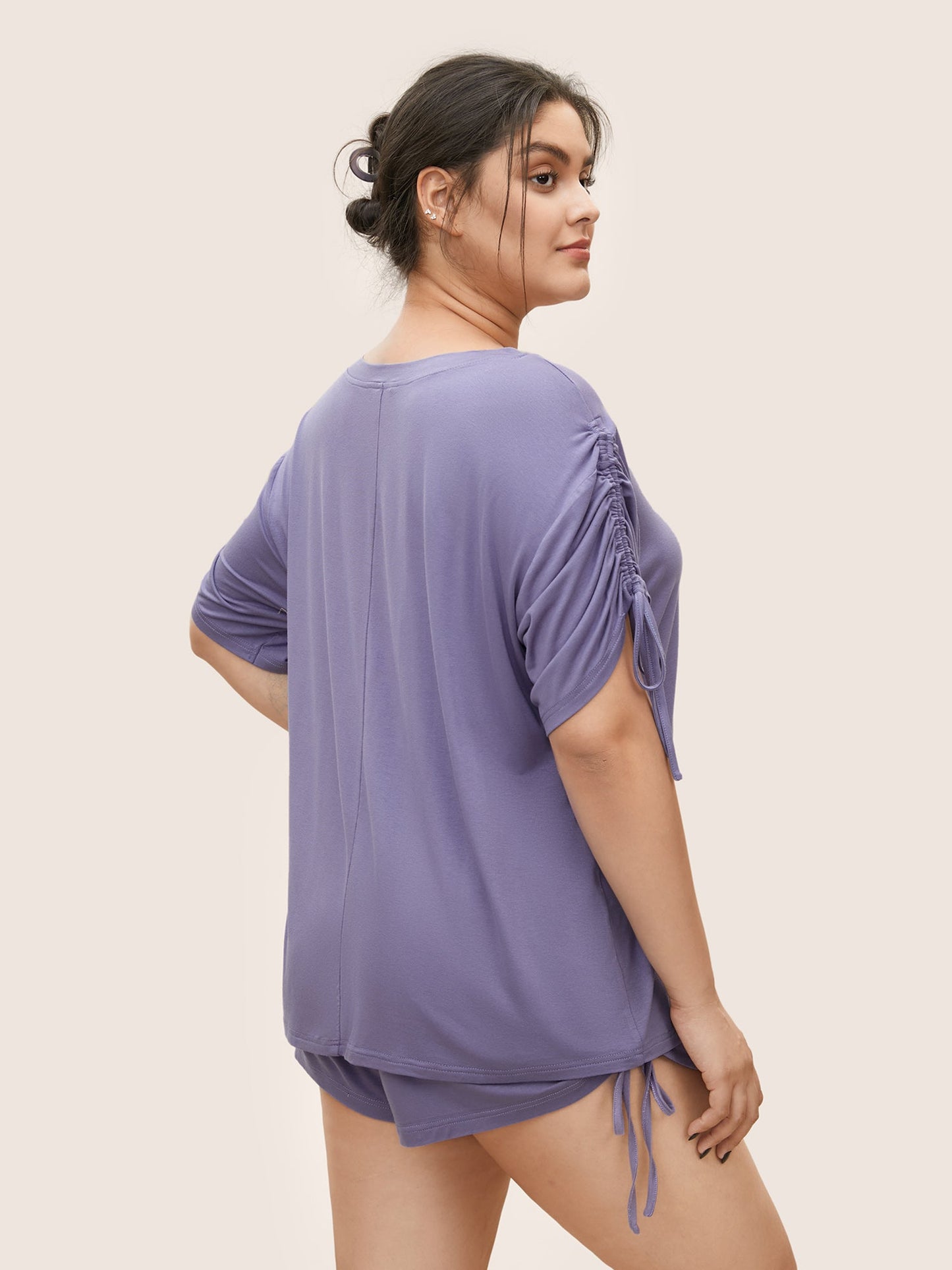 Supersoft Essentials Solid Drawstring Sleep Top
