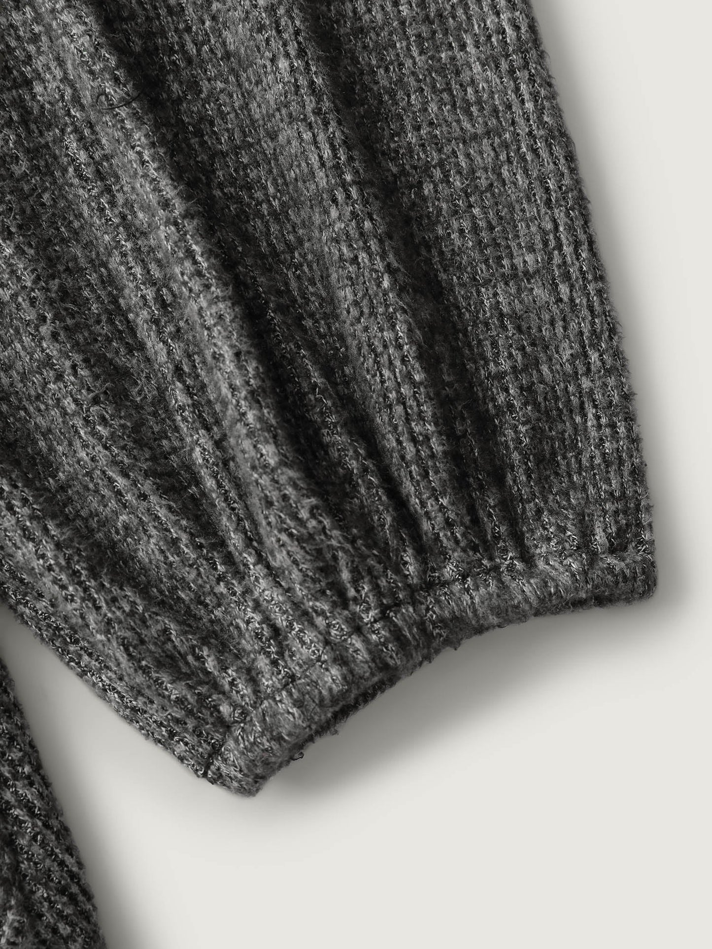 Supersoft Heather Stretchy Button Detail Knit Top