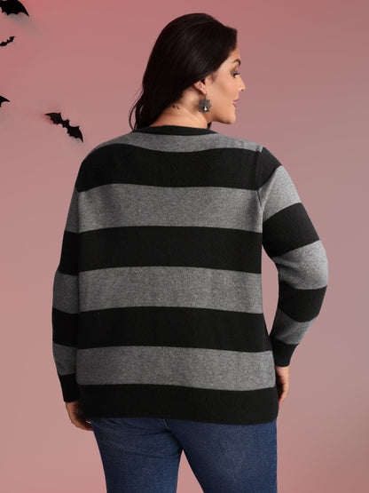 Supersoft Colorblock Button-Down Knit Cardigan
