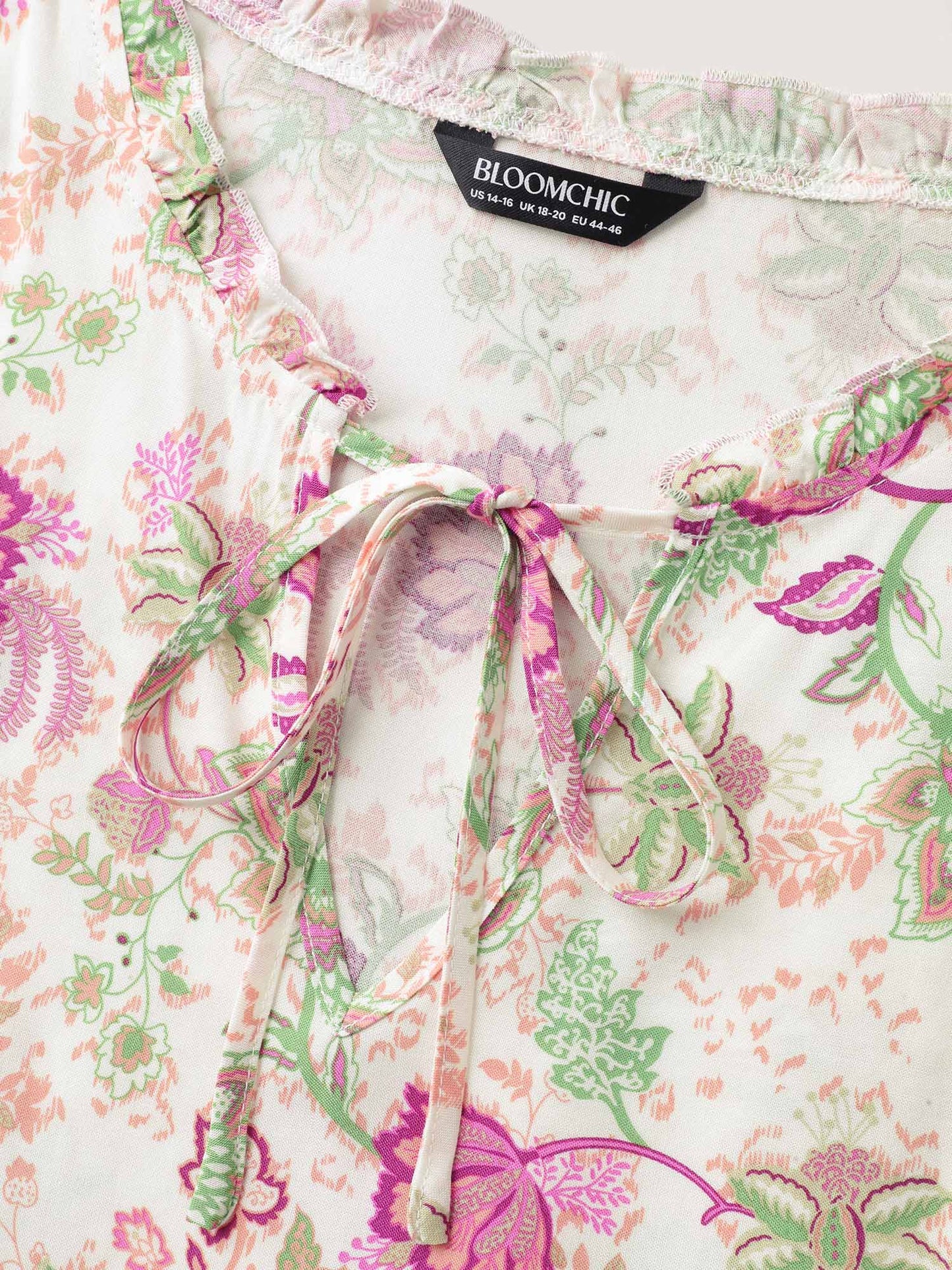 Dreamy Floral Neck Tie Tank Top