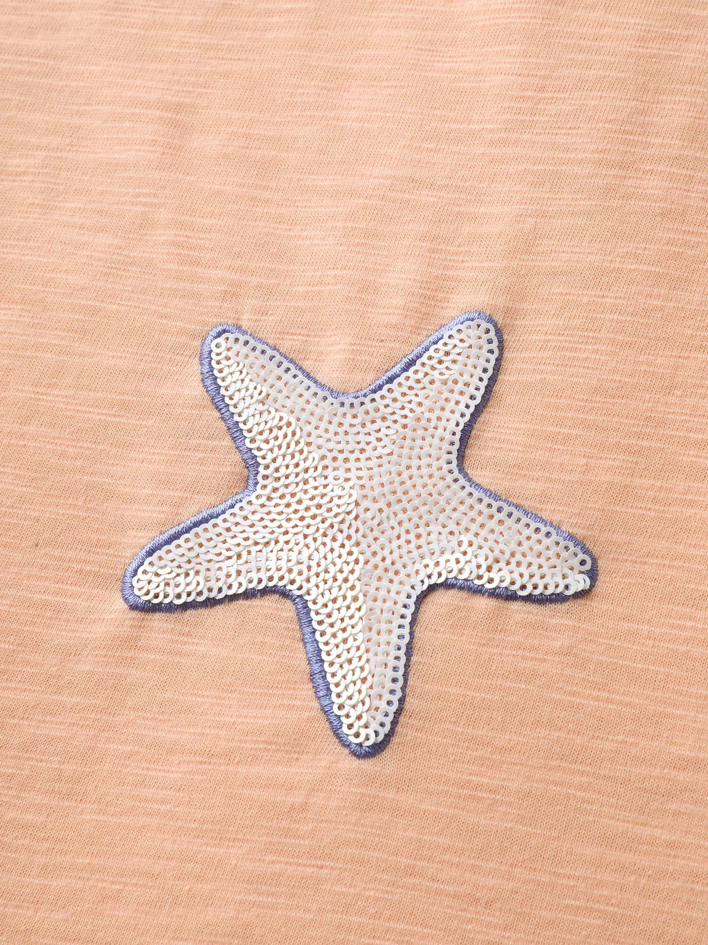 Seashells Sequin Plain Tank Top