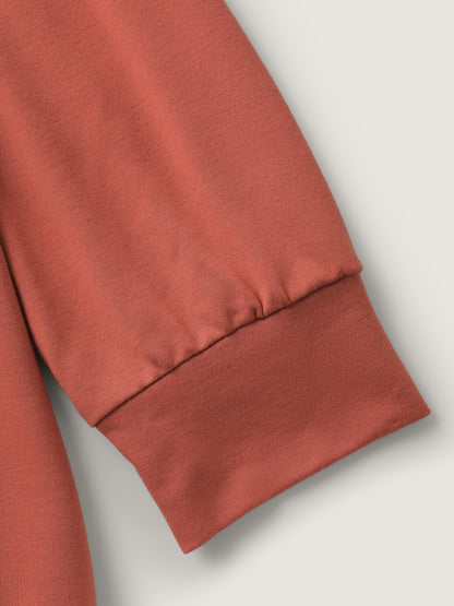 Supersoft Pumpkin Spice Sequin Embroidery Sweatshirt