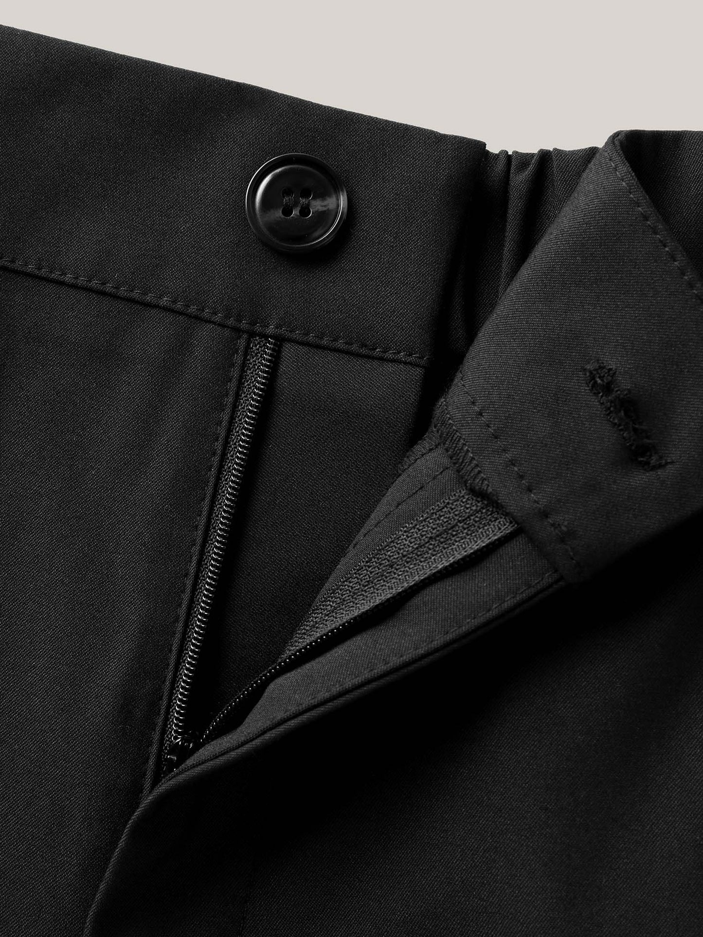 Rolled Hem Straight-Leg Solid Pants