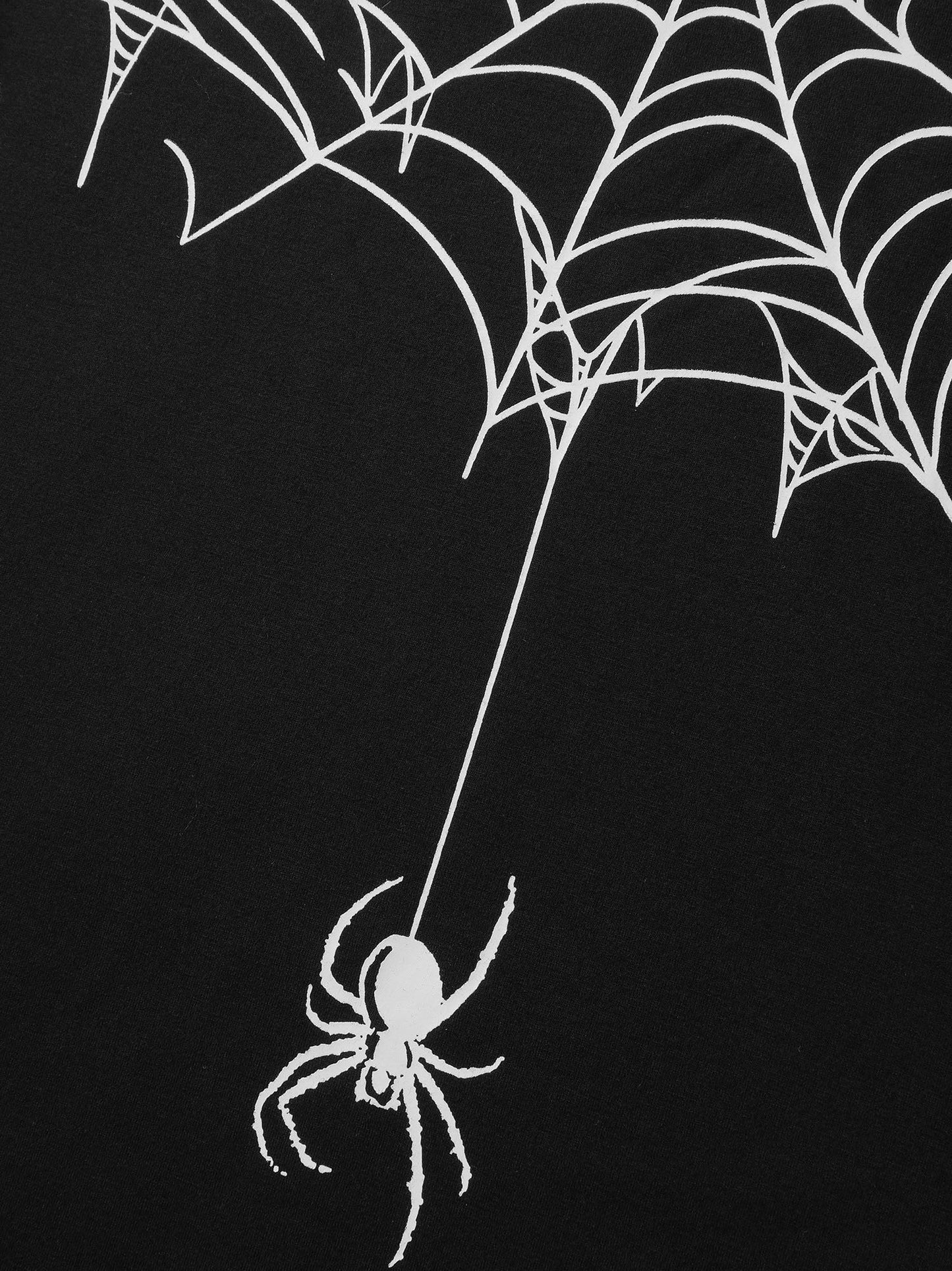Playful Spider Halloween Print Sweatshirt