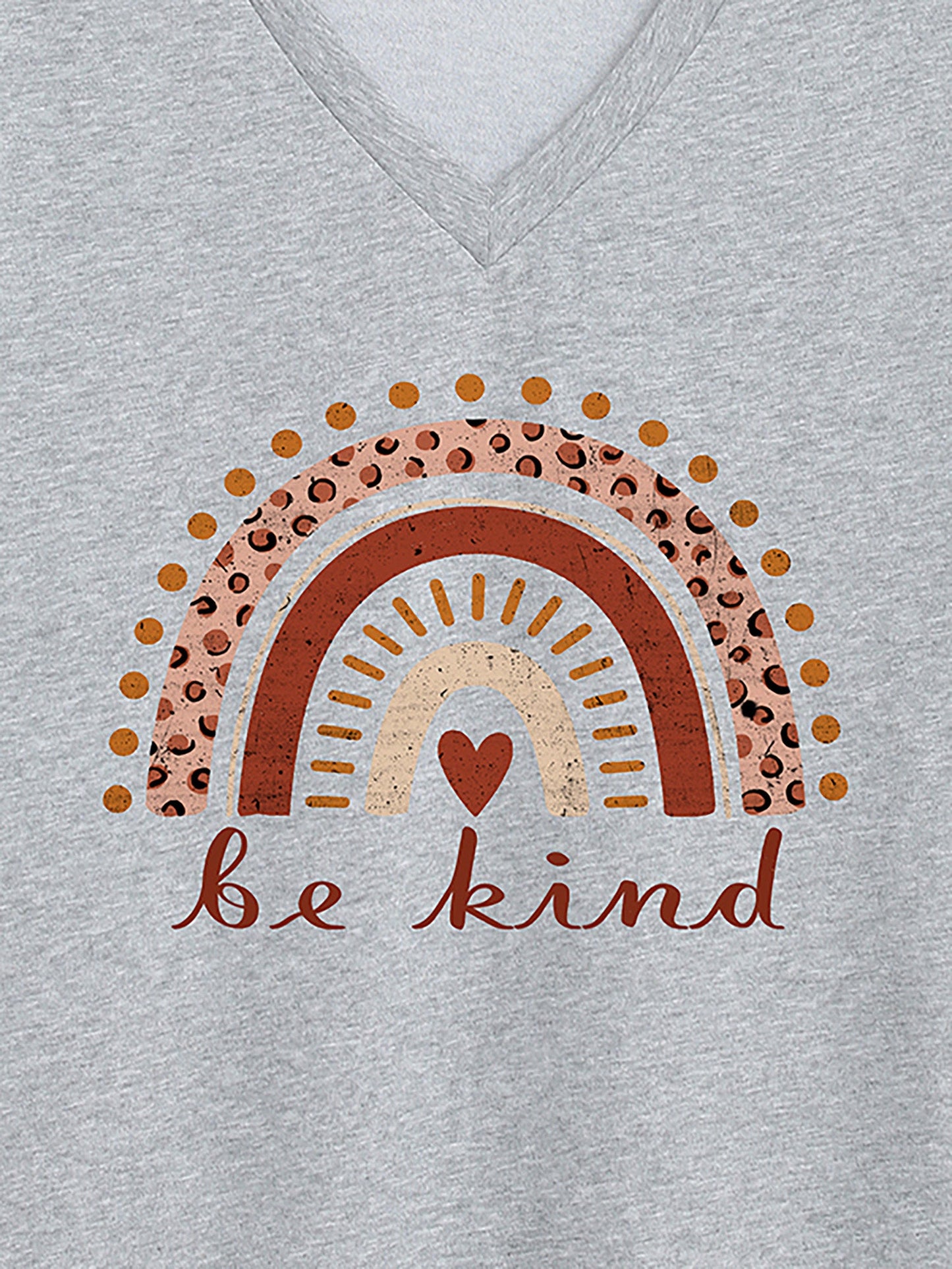 Be Kind Deep V-Neck T-Shirt