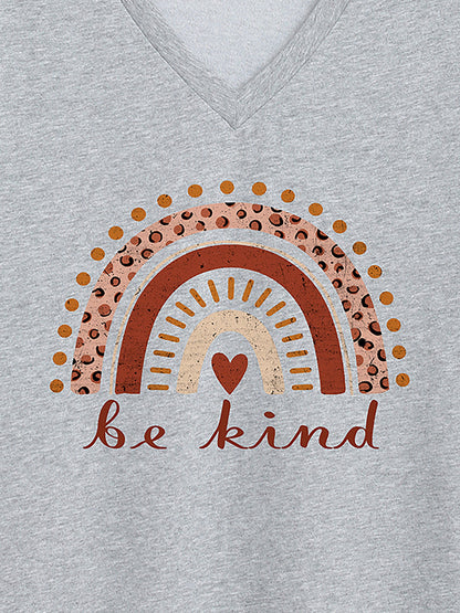 Be Kind Deep V-Neck T-Shirt