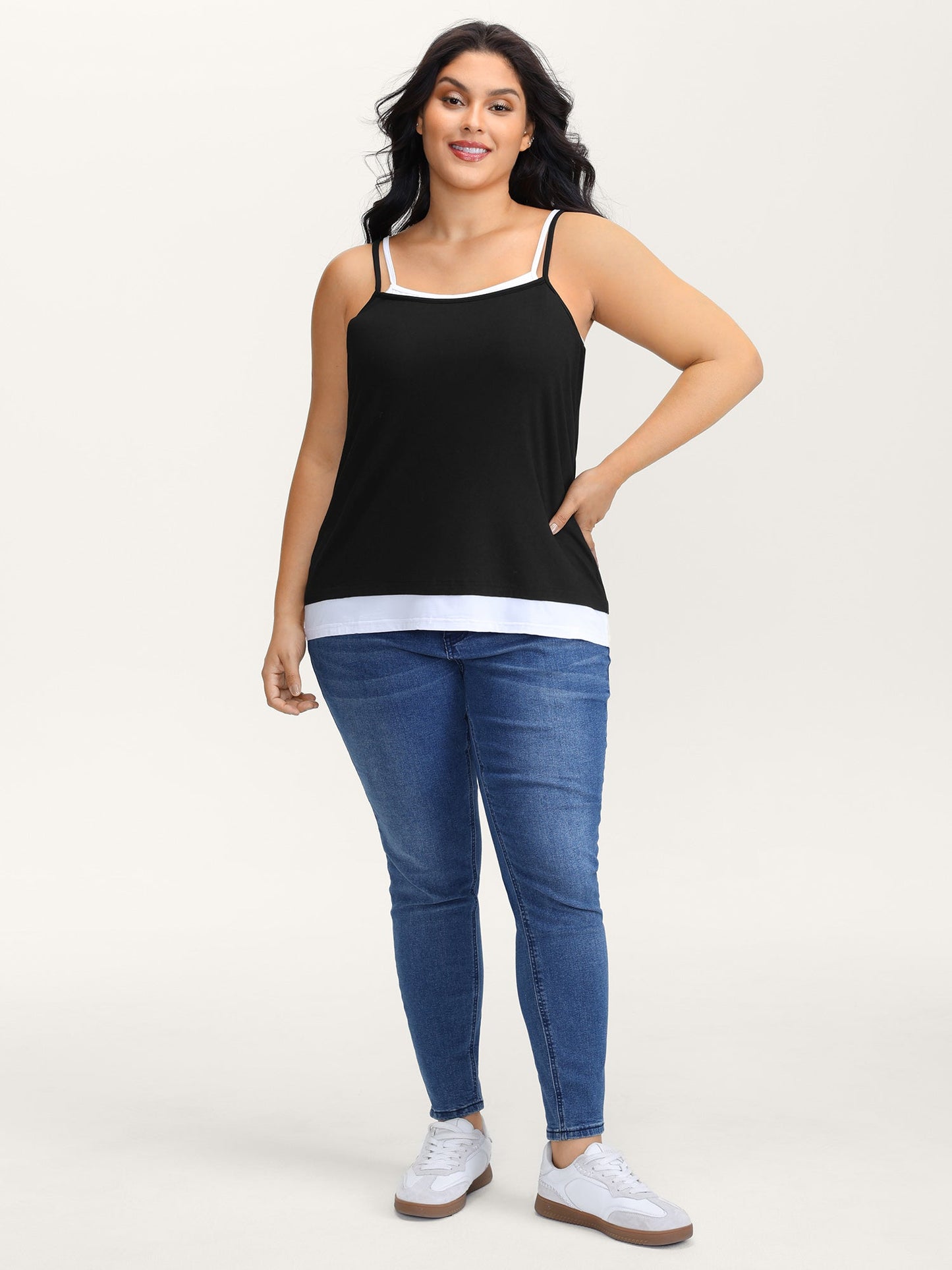 Supersoft Thin Straps Fitted Tank Top