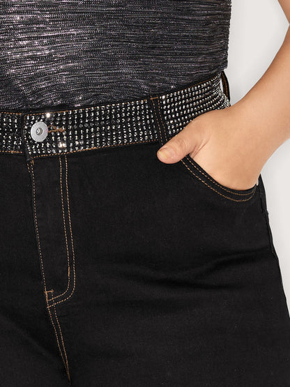 Supersoft Rhinestone Detail Bootcut Jeans