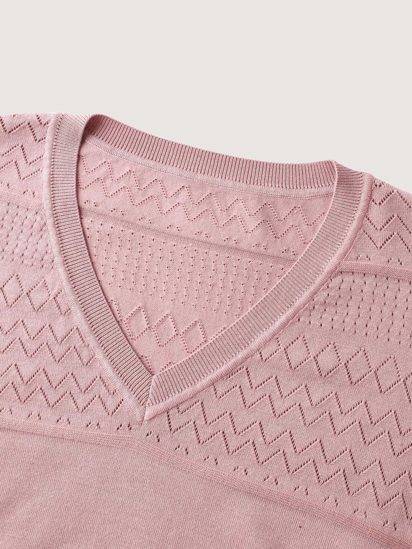Supersoft Textured Eyelet Trim Pullover