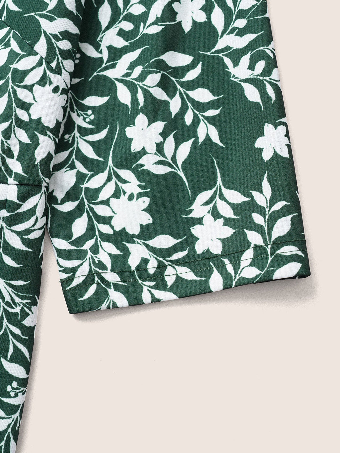 Silhouette Floral Print Pocket Elastic Waist Dress