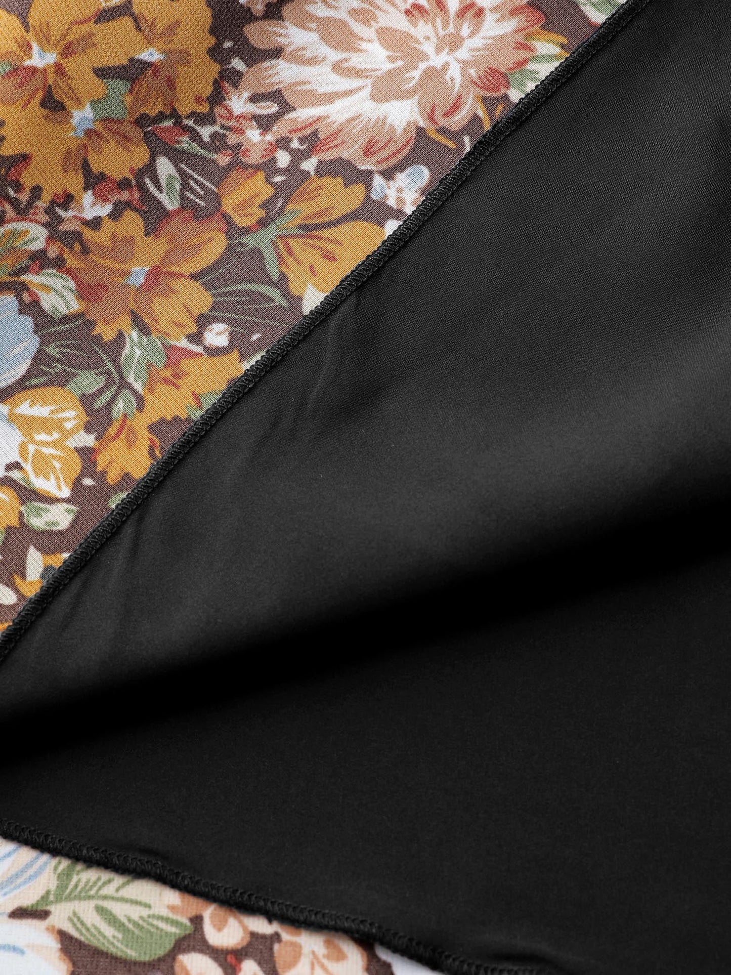 Floral Print High-Low Hem Midi Dress