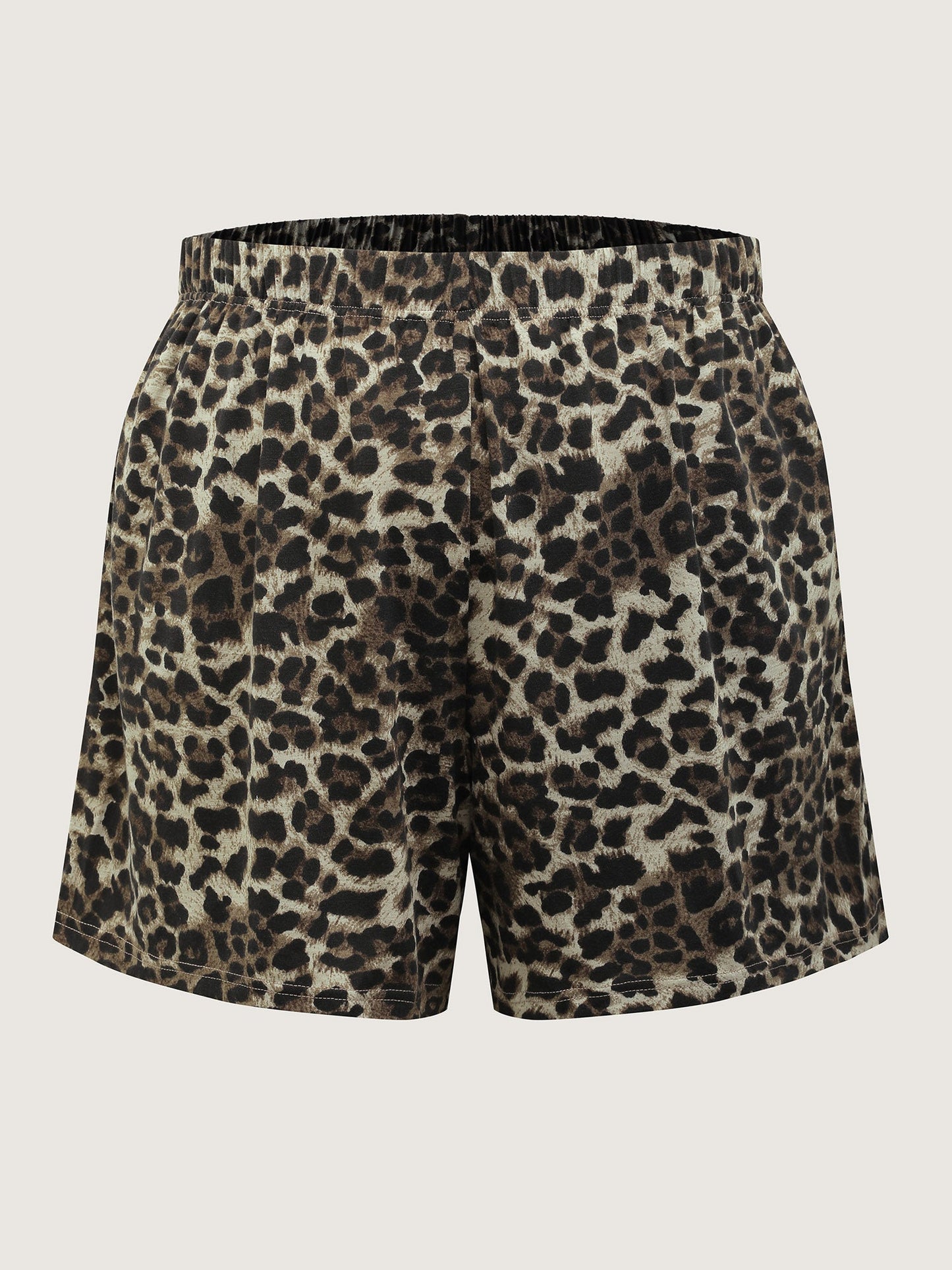 Leopard Print Contrast Lounge Set