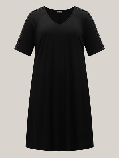 Supersoft Cut-Out Sleeve Midi Dress
