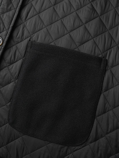 Pockets Contrast Puffer Parka