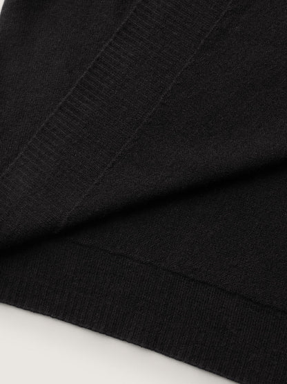 Woolen Blend Cropped Knit Cardigan