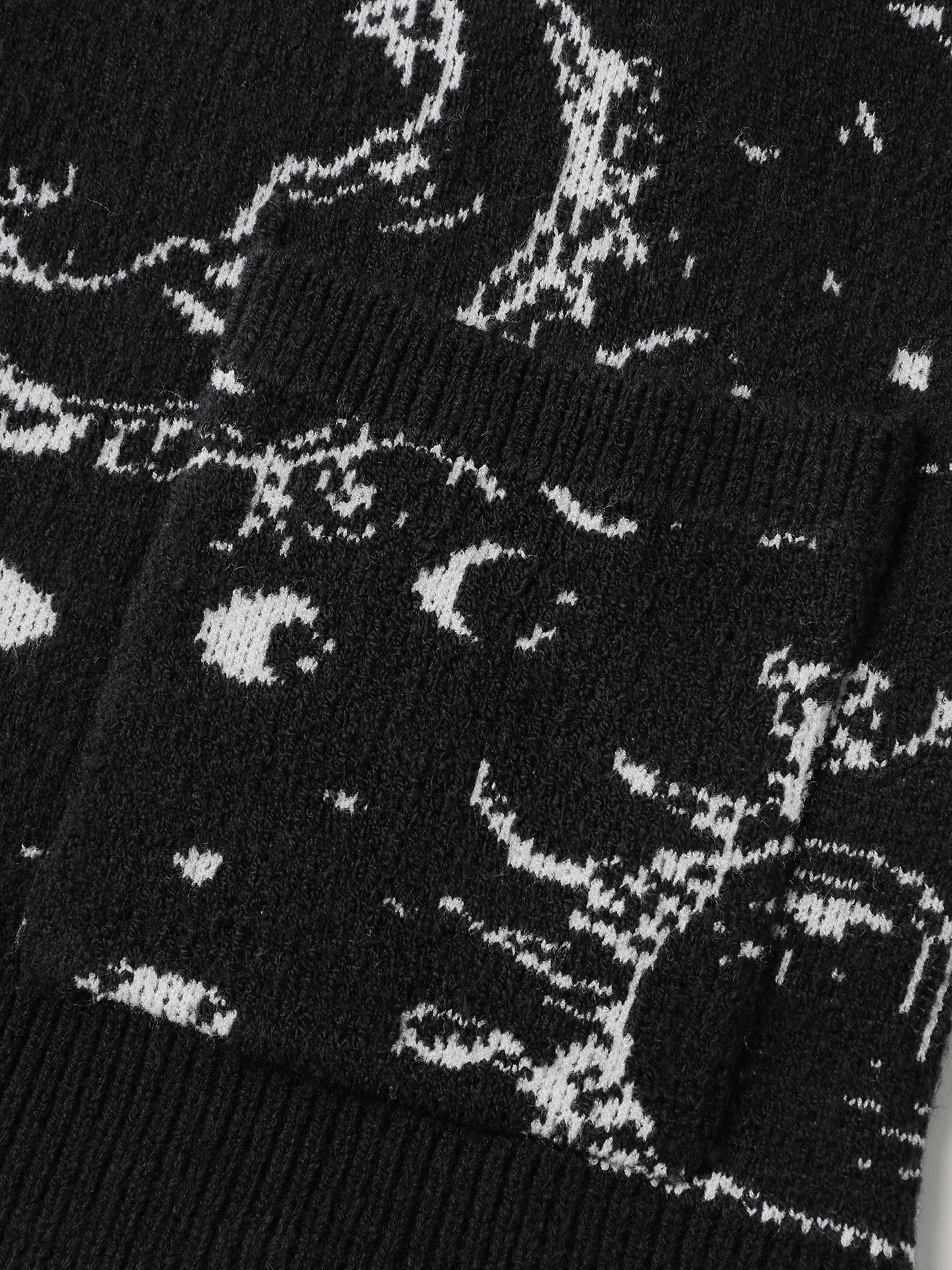 Halloween Elements Button Knit Cardigan