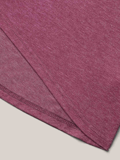 Button-Front High Low Hem Knit Top