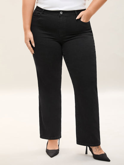 Classic Straight-Leg High-Rise Jeans