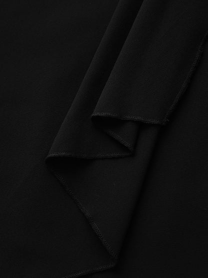 Chiffon Sheer Pleated Knee-Length Dress