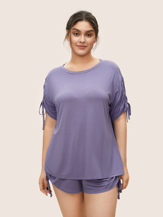 Supersoft Essentials Solid Drawstring Sleep Top