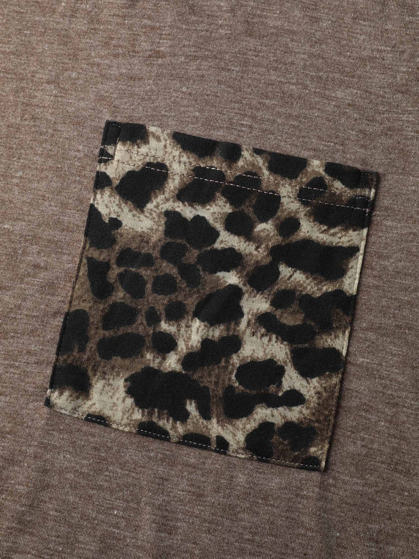 Leopard Print Contrast Lounge Set