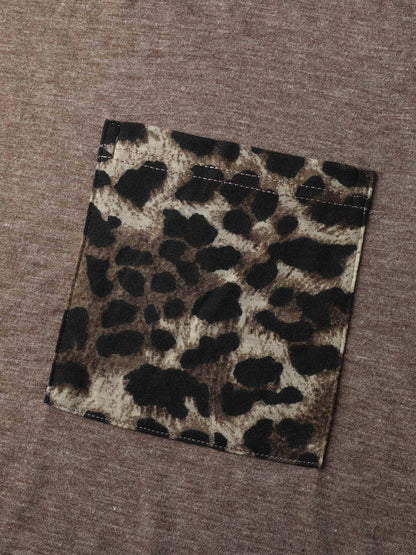 Leopard Print Contrast Lounge Set