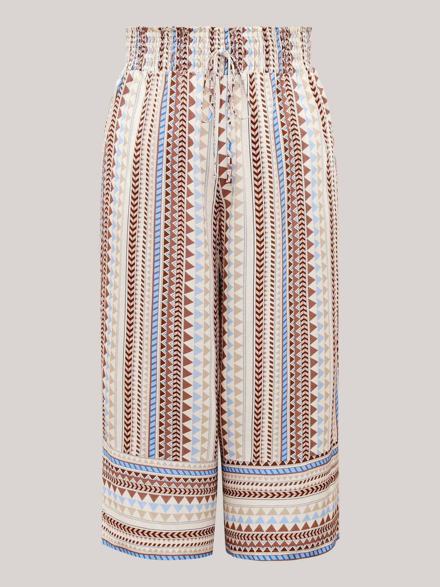 Boho Stripes Wide-Leg Pants