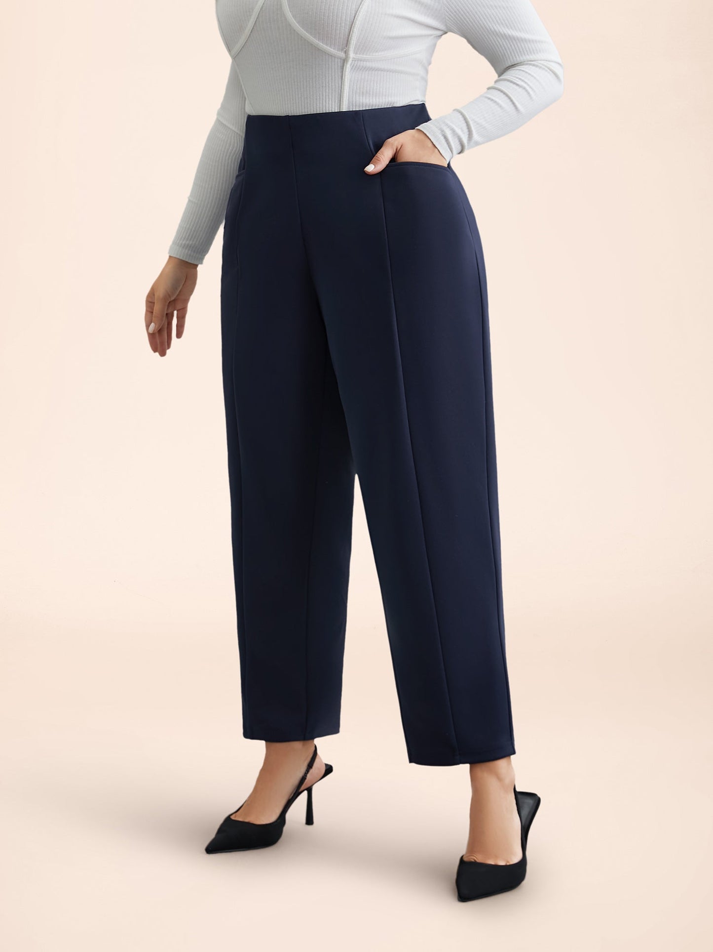 No-Waist Gap Straight Leg Pants