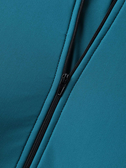Zipper Front Sculpting Swim Top